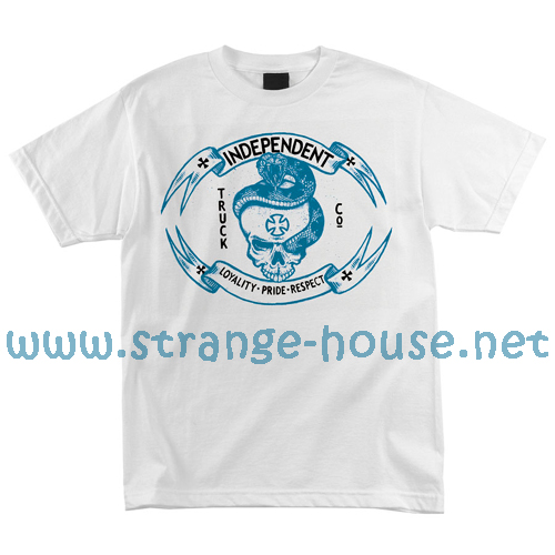 (image for) Independent LPR Skull T-Shirt / White / Large