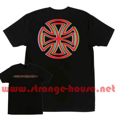 (image for) Independent RGB Bar / Cross T-Shirt Black / Small