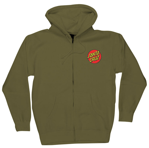 (image for) Santa Cruz Classic Dot Zip Hoodie Army Green XL