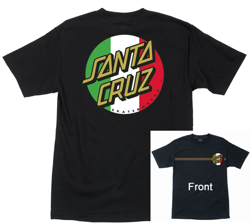 (image for) Santa Cruz Classico Dot T-Shirt - Black / Small