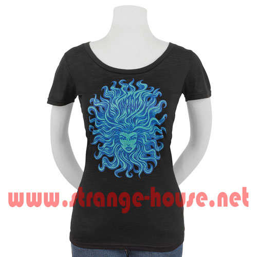 (image for) Santa Cruz Jessee Sun Goddess Slub Crew Girls T-Shirt / Black XL