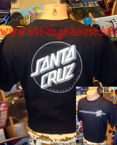 (image for) Santa Cruz Other Dot T-Shirt / Black, White, Silver / Youth Lg