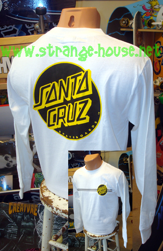 (image for) Santa Cruz Other Dot Long Sleeve T-Shirt White / Small