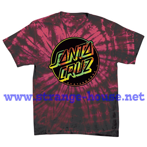 (image for) Santa Cruz Reverse Tie Dot T-Shirt Spider Crimson / XXL