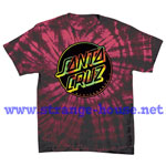 (image for) Santa Cruz Reverse Tie Dot T-Shirt Spider Crimson / XXL