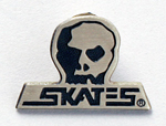 Skull Skates Logo Lapel Pin
