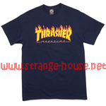 Thrasher Flame Logo T-Shirt / Navy / XL (image for) Thrasher Flame Logo T-Shirt / Navy / XL