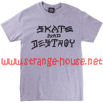 (image for) Thrasher Magazine Skate And Destroy T-Shirt / Gray / Large
